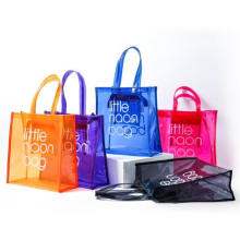 2020 Fashion Large Clear PVC Tote Bag Beach Bag Plastic Shopping Bag with Own Logo